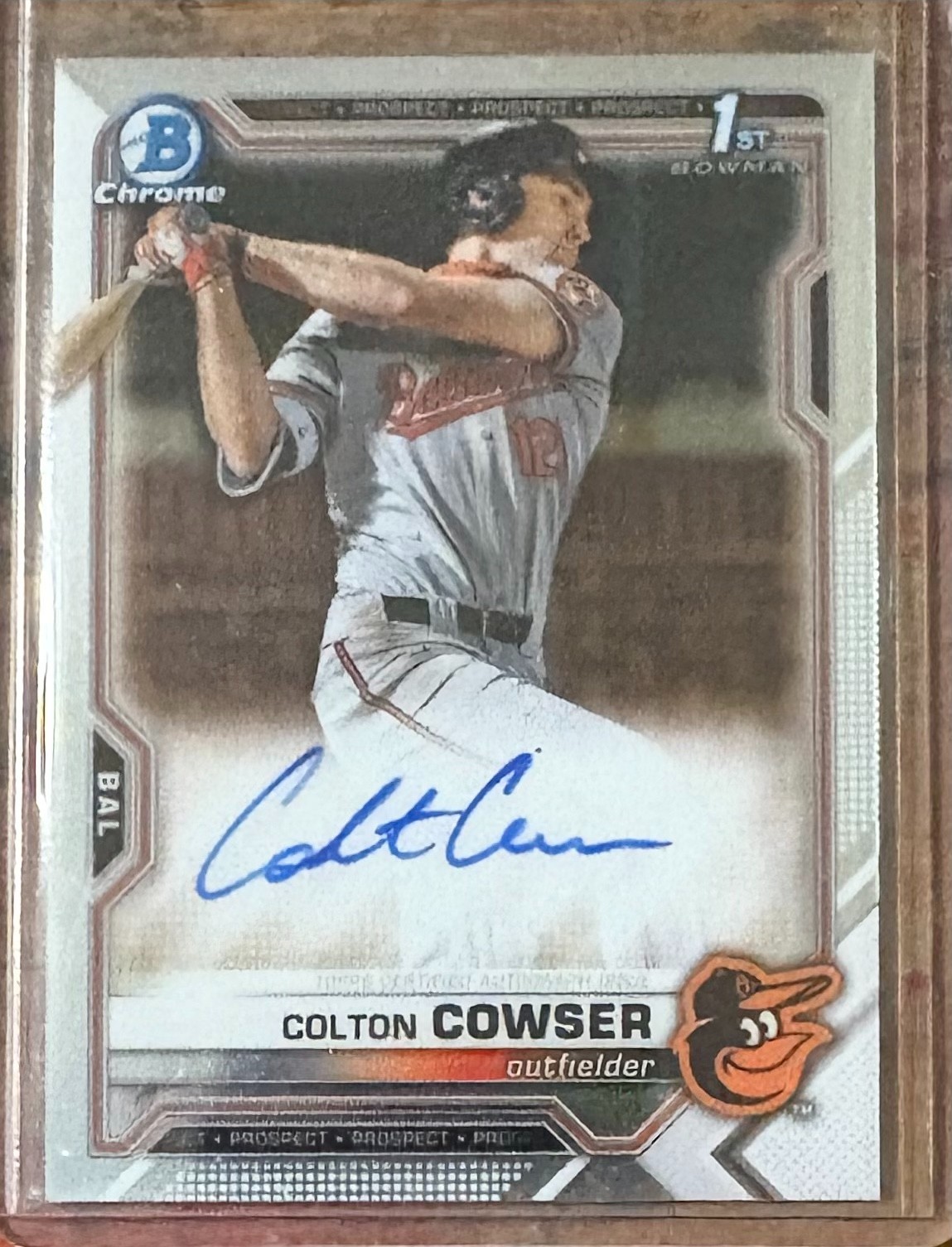 2021 Colton Cowser Bowman Draft - Chrome Draft Pick Autographs #CDA-CC (AU, RC)
