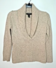 Eddie Bauer Women's Wool/Cotton Blend Sweater, Winter Chic, Size Medium