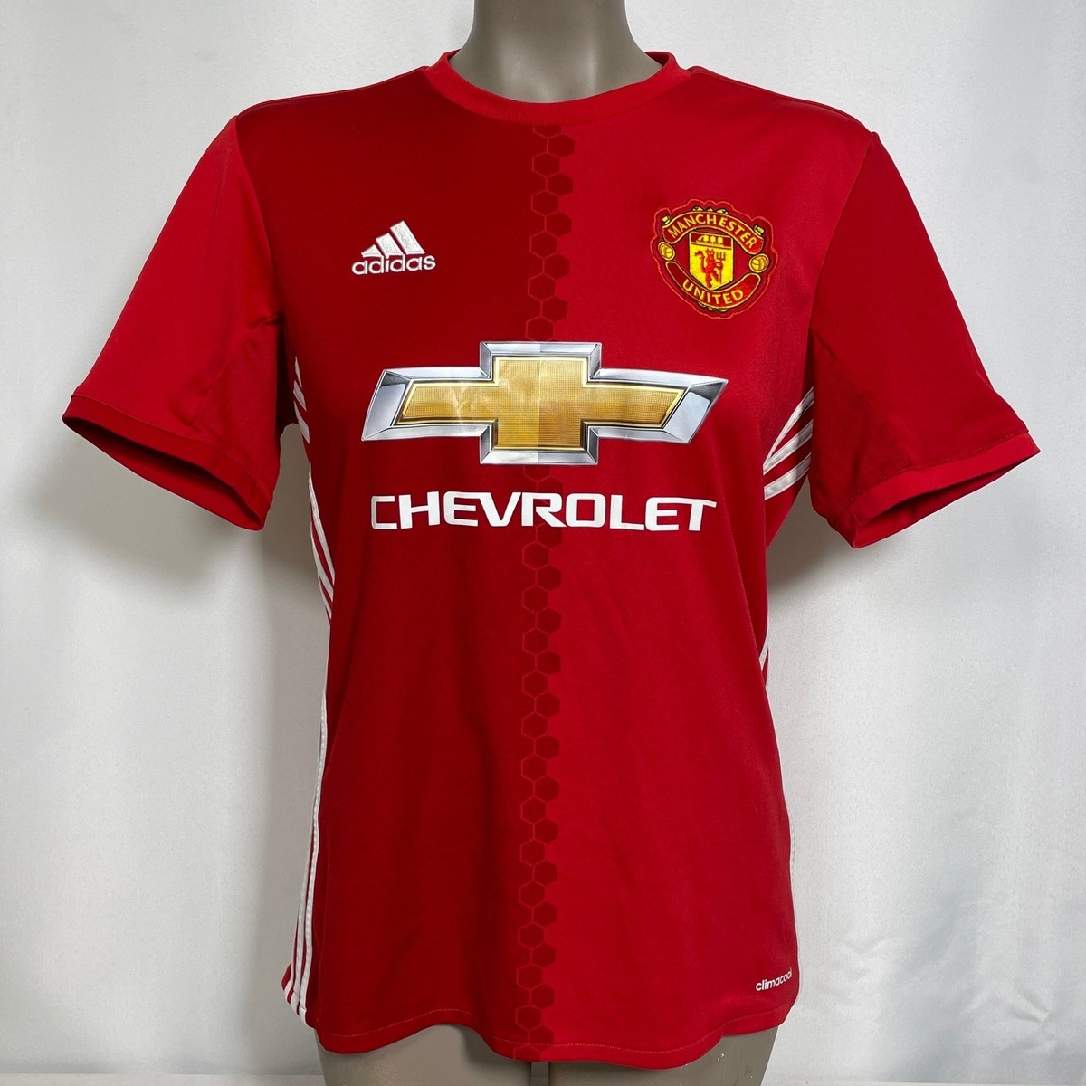 Manchester United FC 2016-17 Adidas Red Home Soccer Jersey Women's