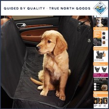 Spacious Black Dog Car Hammock - Comfortable Waterproof Cover for Active Pets
