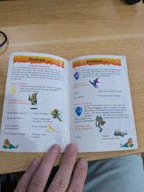 D1 Demon's Crest Instruction Manual (Super Nintendo) Booklet Only Authentic