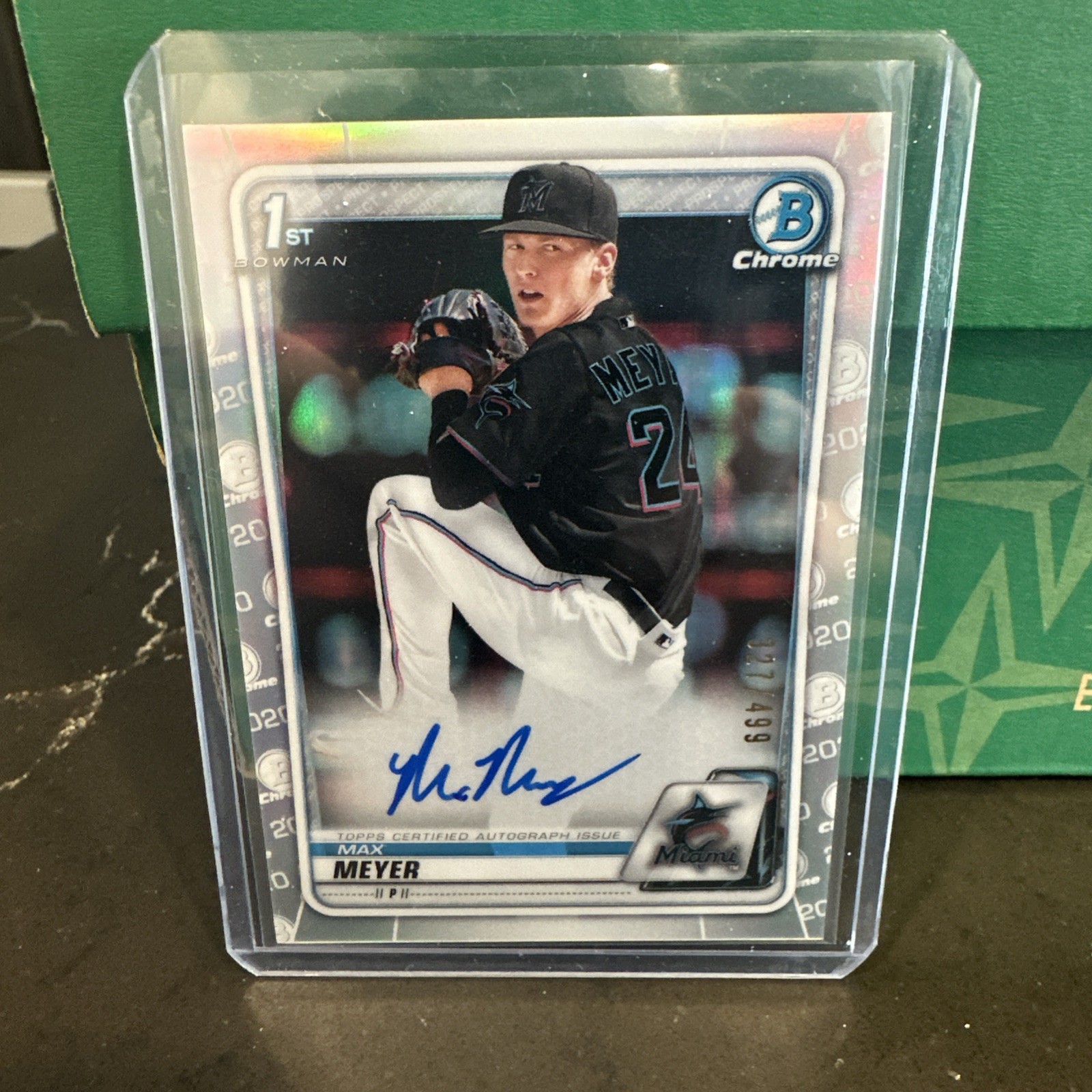 MAX MEYER 2020 BOWMAN CHROME DRAFT 1ST REFRACTOR AUTO /499