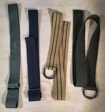 4 VTG US Military Issue Blue gray Tactical Uniform Riggers Web Belt buckle lot