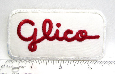 Vintage Glico Jacket Patch US HDQ Irvine California Japanese Snack Importer
