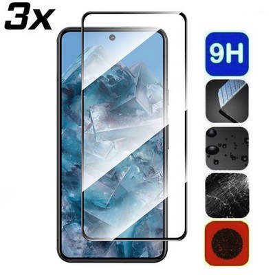 3x Für Google Pixel 9 Pro XL Panzerfolie aus Echtglas Display 9H Schutzglas Set