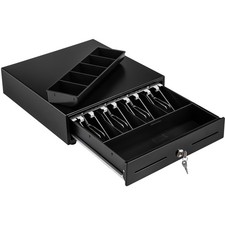 Uimoso Heavy Duty Cash Register Removable Cash Drawer Trays 4 Bills 5 Coins