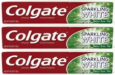Colgate Sparkling White Baking Soda Toothpaste Pack Of 3 Mint 6 Ounce
