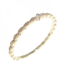 Authentic K10YG Diamond Ring 0.01CT  #260-008-004-4871