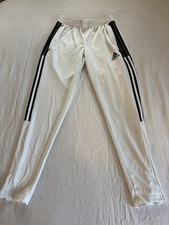 Adidas Boys Primegreen Sweatpants Aeroready Track Jogger 3 Stripes White Size S