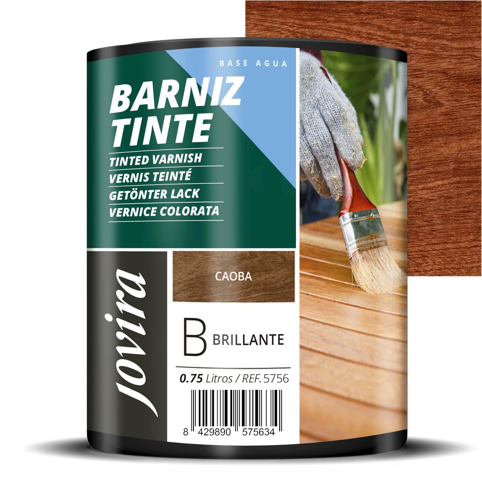 Vernis teinté à l'eau finition brillante haut de gamme pour ébénisterie