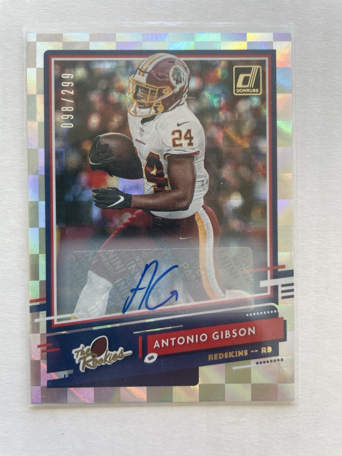 2020 Panini Donruss the Rookies Antonio Gibson #TR-AG Autographs /299