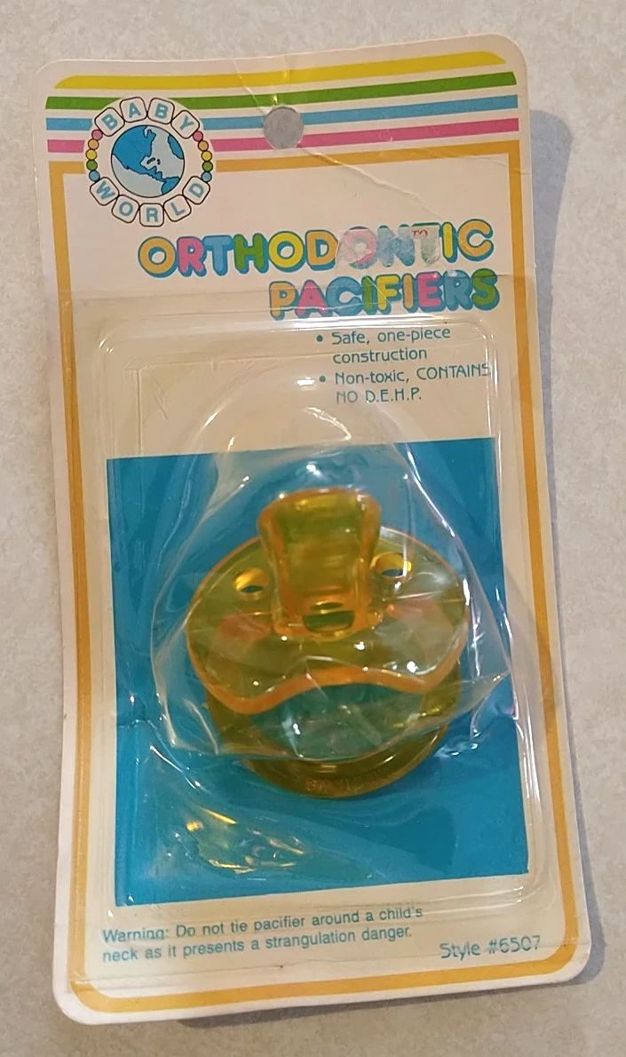 Baby World Pacifier Soft Vinyl Orthodontic Nipple #6507 New VTG
Opens in a new window or tab