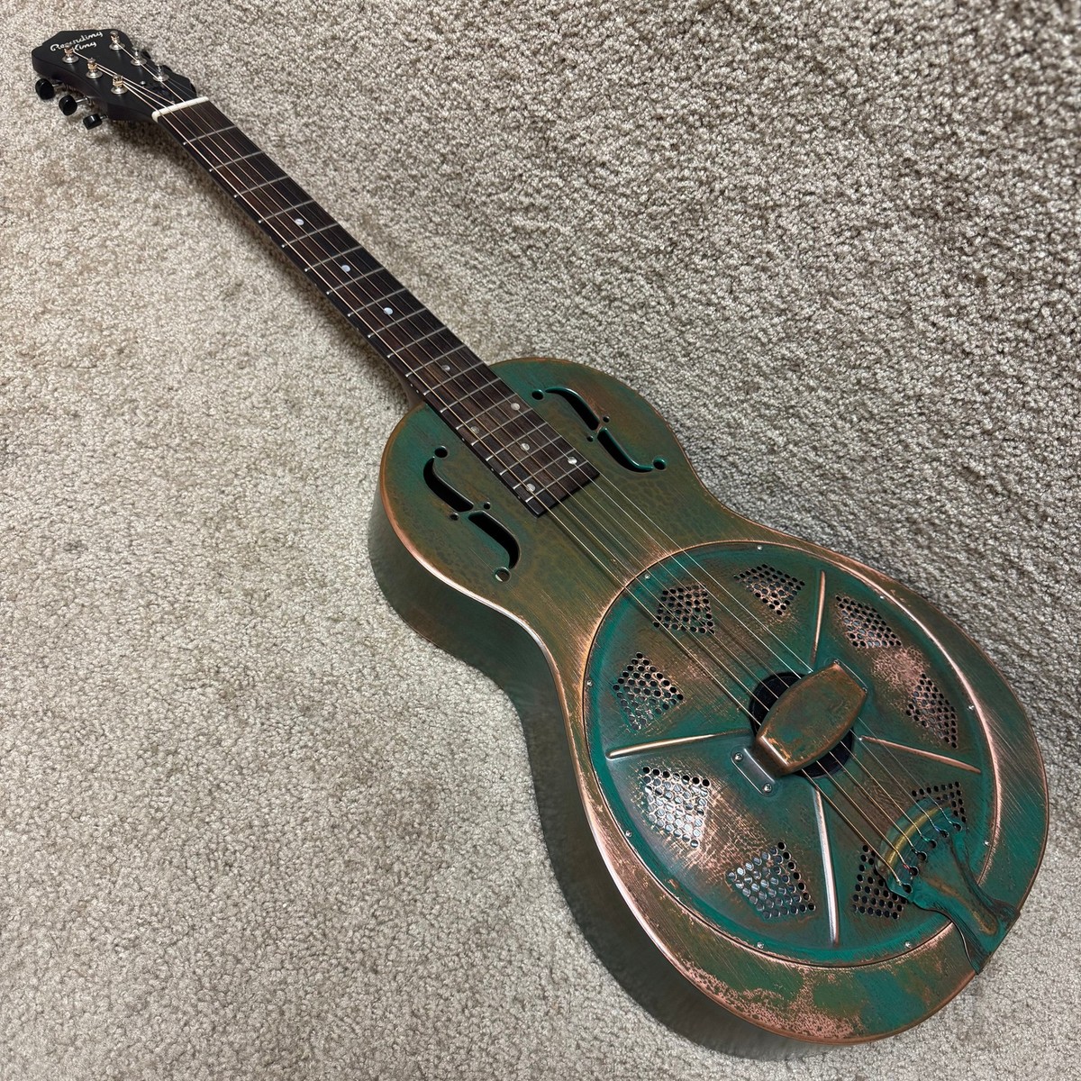Recording King Swamp Dog RM-993-VG Parlor Resonator Distressed