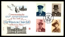 Mayfairstamps England FDC 1974 Sir Winston Churchill 100th anniversary of birth