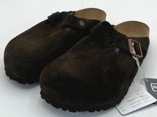 Birkenstock Boston Women's Size 8 US 39 EU Mocca Suede Clogs Soft Footbed NIB