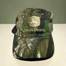 Men's John Deere Licensed Full Camo Cap One Size Fits Most