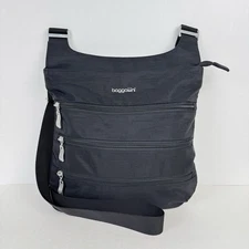 Baggallini Women's RFID Big Zipper Crossbody Bag Travel Large Slim Organizer