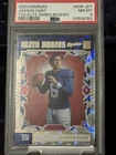 2025 Panini Donruss Elite Series Rookies Jaxson Dart ESR-JDT Rookie PSA 8 Giants