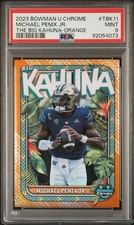 2023 MICHAEL PENIX JR Bowman U Chrome THE BIG KAHUNA Orange /25 SP PSA 9 🔥