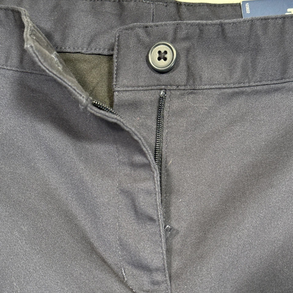 Ropa escolar aprobada por Izod - Pantalones azul marino cintura elástica plus niñas - talla 13 Foto 3 de 4