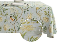 Rectangle Table Cloth,100 Waterproof Tablecloth Oil Proof Spill Proof Vinyl