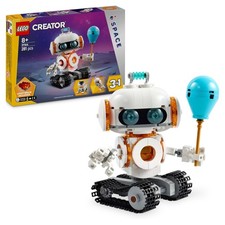 Creator 3in1 Weltraum Roboter Spielzeug - verwandelt sich in eine Hundefigur oder ein Raketenmodell -...