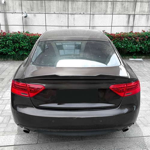 Carbon Look Rear Trunk Spoiler Lip Wing For Audi A5 8T 2007-2016 2008 Sportback - Picture 6 of 7