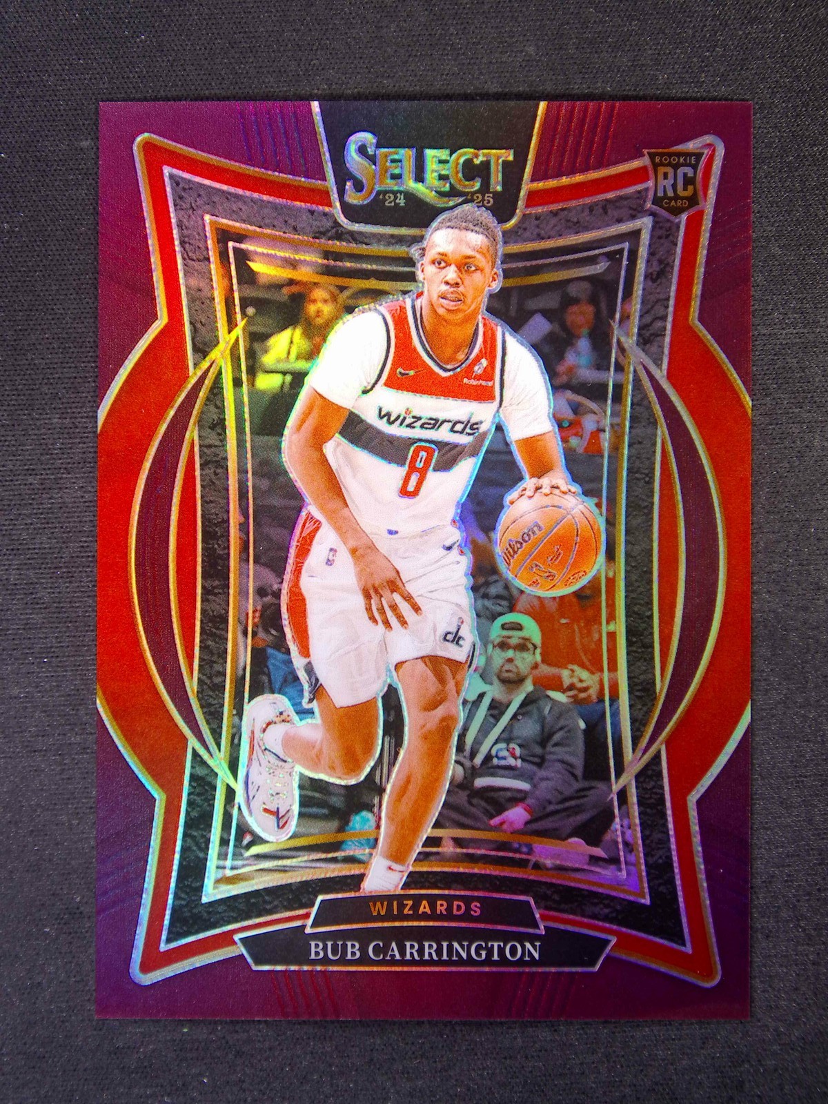 2024-25 Panini Select Bub Carrington #81 RC Rookie Concourse Maroon /175