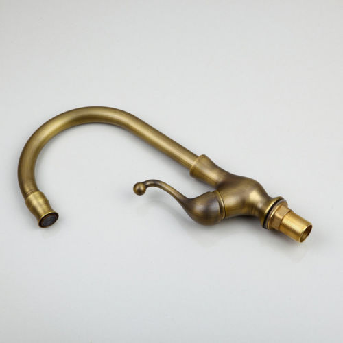 Gorgeous Antique Brass Mixer Sink Water Tap Basin Kitchen Deck Faucets - Picture 6 of 6