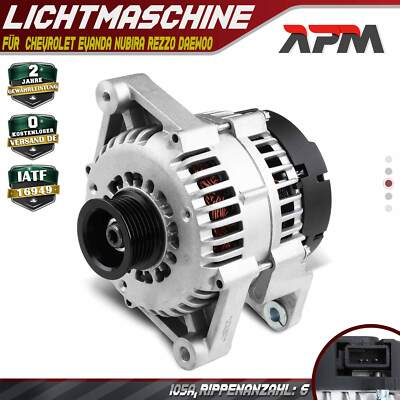Lichtmaschine Generator 105A 12V für Chevrolet Evanda Nubira Rezzo Daewoo J100