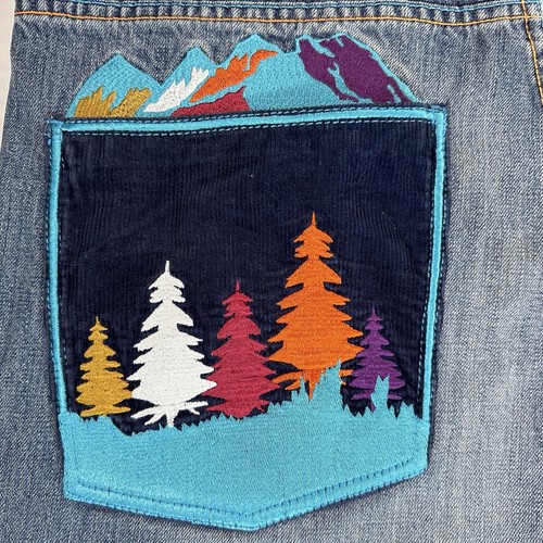Coogi Jeans Mens 40x34 Blue Denim Embroidered baggy Y2K VTG *read* - Picture 9 of 14