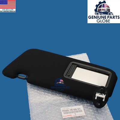 GENUINE LEXUS 14-17 CT200h BLACK LEFT DRIVER SUN VISOR W/MIRROR