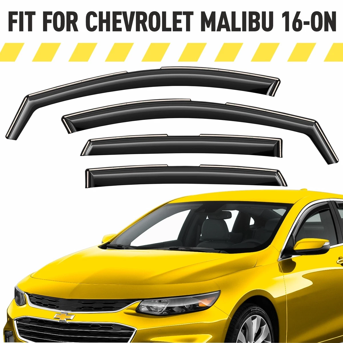 Rain Guards Vent Visors Shade for 2016 2024 Chevrolet Chevy