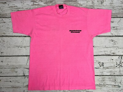 VTG Maple Grove Raceway ''Usher'' Screen Stars Best Hot Pink Single Stitch T-Shirt