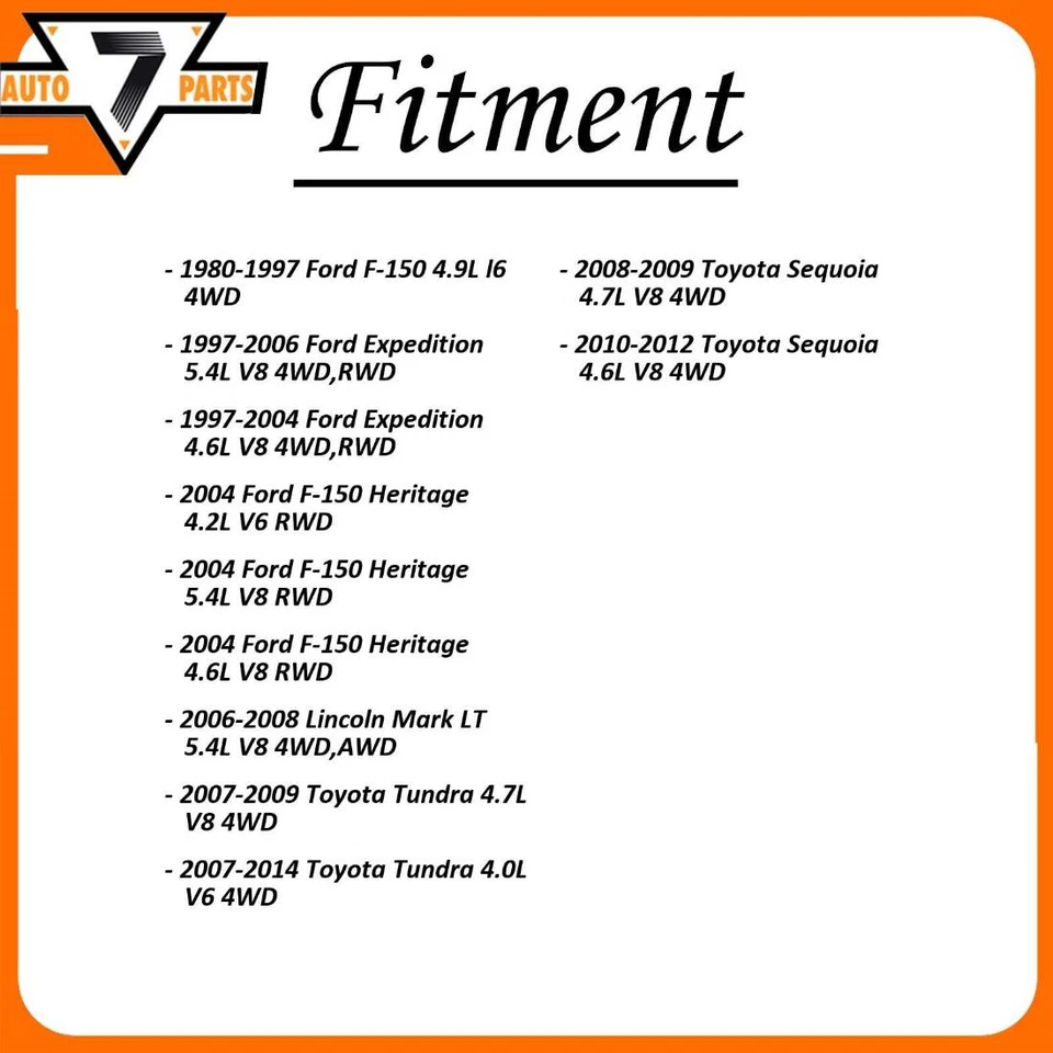 Junta universal eje delantero todas las juntas GMB se adapta a Ford Expedition 1997-2006 Foto 3 de 4