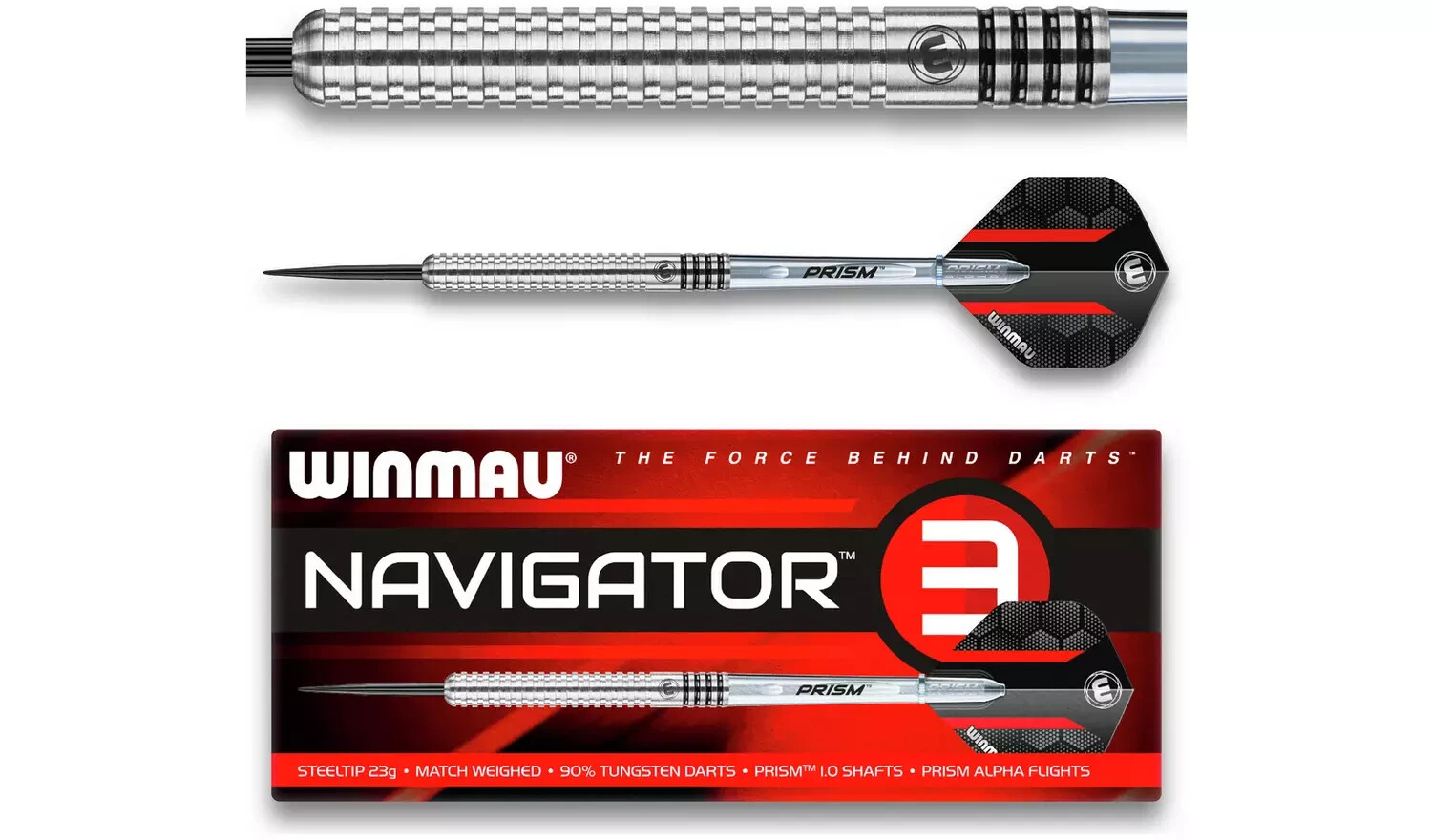 Champify Blackbird Tungsten Darts Set - 90% Wolfram Profi Darts Mit 23g Barrel & Zubehör