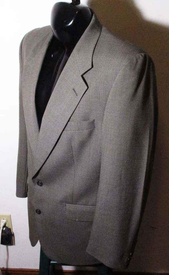 Blazer Traje Chaqueta 40L BURBERRYS' Marrón Taupe Lana Talla 40 Largo Foto 4 de 4