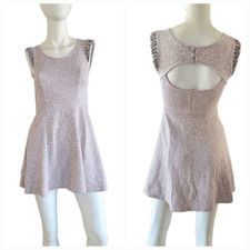Free People womens Sz XS pale pink embellished dress