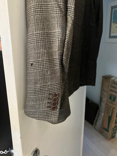 ZEGNA Blazer Sports Jacket 2 Button Single Breasted Angora & Wool IT 54R / XL - Picture 5 of 8