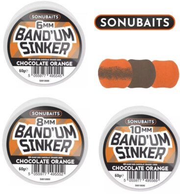 Sonubaits Band'um Sinkers Chocolate Orange 6-8-10mm / Method Doubles