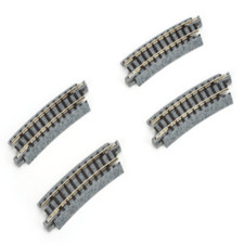 NEW Kato 249mm 9 3/4" Radius 15  Curve Track 4 pcs UniTrack N Scale 20-101