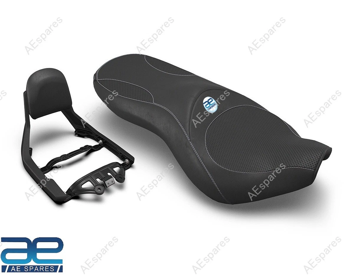 Deluxe Touring Dual Seat & Backrest Kit for Royal Enfield Super Meteor 650
