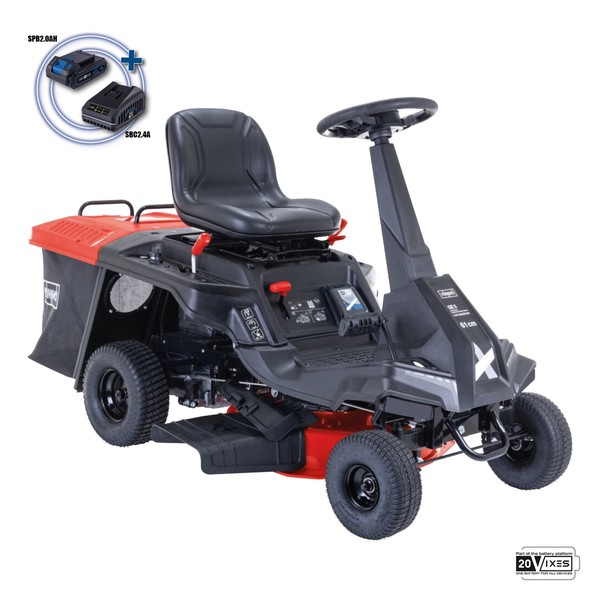 Benzin-Rasenmahertraktor Mit Elektrostarter 196Cc 61Cm Scheppach MR200-61-image