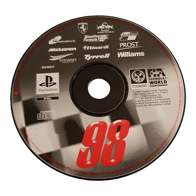 Formel 98 PS1 Playstation 1 Formula Formel Eins Rennen Rennspiel NUR CD