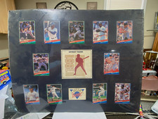 1991 Detroit Tigers Dunross Team baseball cards mounted in 16 x 20 poster,