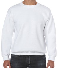 Image of GILDAN Men's Heavy Blend Sweatshirt Crew Neck Plain Jumper Pullover Casual TOP