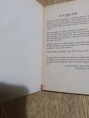 THE GREEN FLAMES OF ARIES (HORROSCOPE) Robert Lory 1974 First Edition Printing - Picture 3 of 4