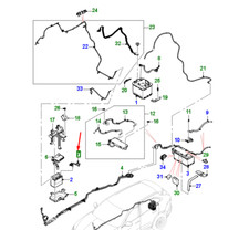 Câble de batterie auxiliaire JAGUAR F-PACE X761 T4A40526 NEUF ORIGINAL
