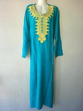 Abaya Vestido Maxi Kaftán Takchita Árabe Galabiya Chilaba Babuchas Talla XL