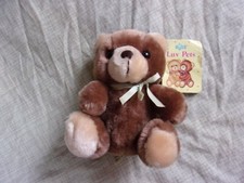 Vintage Russ Berrie Luv Pets Teddy Bear Toasty Stuffed Plush Animal W/Tag Toy